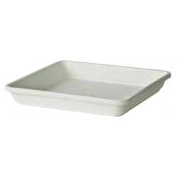 Műanyag cserépalátét MŰANYAG CSERÉPALÁTÉT NÉGYSZÖGLETES KREA WHITE 45 CM 171103