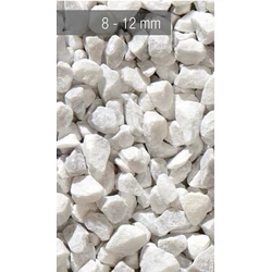 Fehér carrara márvány  ZÚZALÉK 8/12MM 10KG  