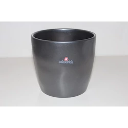 Kerámia kaspó KERÁMIA SZÍNES 811/14 GRAPHITE METAL   