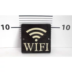 Fém tábla WIFI 12×12CM      