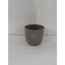 Kerámia kaspó BASEL VILÁGOSSZÜRKE MATT 14CM    