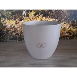 Kerámia kaspó BASEL VILÁGOSSZÜRKE MATT 16CM    
