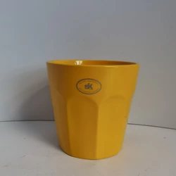 Kerámia Kaspó KERÁMIA PICARDIE FÉNYES SÁRGA 16CM   