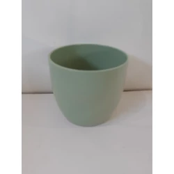 Kerámia kaspó BASEL VILÁGOSZÖLD MATT 14CM    