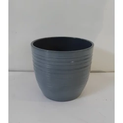Kaspó BERGAMO VILÁGOSSZÜRKE 14CM     
