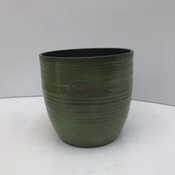 Kaspó BERGAMO ZÖLD 16CM     