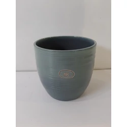 Kerámia kaspó BERGAMO MINT ZÖLD 16CM    