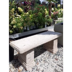 Egyenes kő pad ROMANTIKA 105×43×35 BARNA   