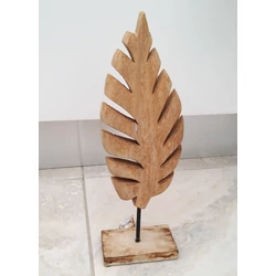 Dekoráció FA LEVÉL 39×13×7CM     