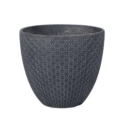 Kültéri kaspó NDT NASHVILLE ANTIK FEKETE 44/39 CM  