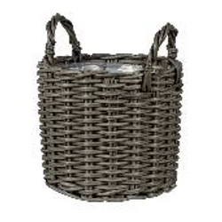 Bélelt, fonott, füles kosár NDT KENSINGTON 02G SZÜRKE 42/34 CM  