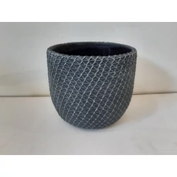 Kerámia kaspó NDT VENICE FEKETE KERÁMIA 17,5/15 CM  