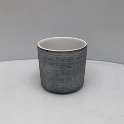 Kerámia kaspó NDT FLORENCE SZÜRKE 14/13 CM   