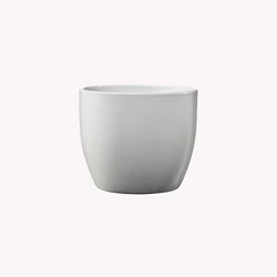 Kerámia kaspó BASEL VILÁGOSSZÜRKE 14CM     
