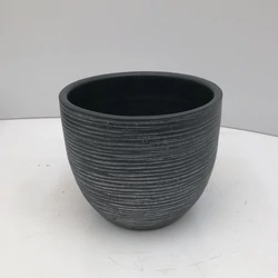 Kerámia kaspó NDT LE HAVRE SZÜRKE 14/12CM   