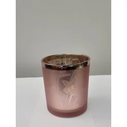 PTMD PASQUAL PINK ÜVEG MÉCSESTARTÓ S 715137