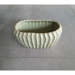 Kaspó ZÖLD OVÁLIS KASPÓ 15×25CM