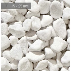 Fehér carrara márvány GÖRGETEG 15/25 MM 25KG