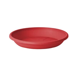 Műanyag alátét kerek ENAMEL RED 44CM  