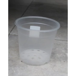 Műanyag orchidea cserép 15CM    