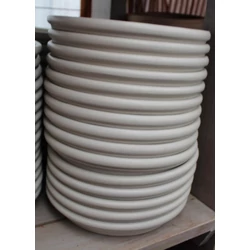Kerámia kerek alátét 23CM FEHÉR      