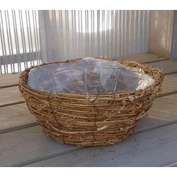 Kosár fonott FONOTT KOSÁR 25CM