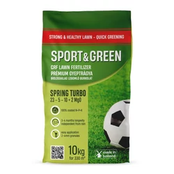 Tavaszi fűműtrágya SPORT&amp;GREEN SPRING TURBO 23-5-10+2MgO 10 KG