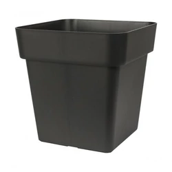 Műanyag cserép MŰANYAG NÉGYSZÖGLETES CSERÉP 40CM ANTHRACITE MITU 291462