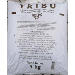 Pelletált szervestrágya granulátum TRIBÚ 3-3-3 SZERVESTRÁGYA 5KG