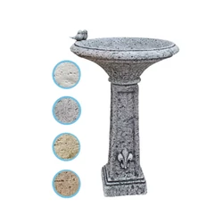 FIRENZE MADÁRFÜRDETŐ MAGAS 2 kis madárral 54×81 MOGYORÓ SZÍNŰ