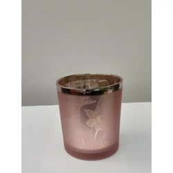 PTMD PASQUAL PINK ÜVEG MÉCSESTARTÓ S 715137