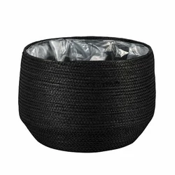 Kaspó NDT BROOKLY 1-01Z FEKETE KASPÓ 35/24CM