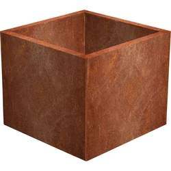 COR-TEN VIRÁGLÁDA 80×80×60CM