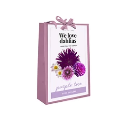 Virághagyma dália VIRÁGHAGYMA TÁSKA WE LOVE DAHLIAS PURPLE LOVE 4DB/CSOMAG JUB 700760