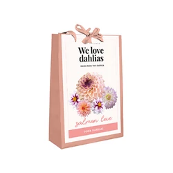 Virághagyma dália VIRÁGHAGYMA TÁSKA WE LOVE DAHLIAS SALMON LOVE 4DB/CSOMAG JUB 700770