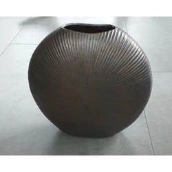 Váza PTMD ROMIN BRONZ OVÁLIS KERÁMIA VÁZA M 722735