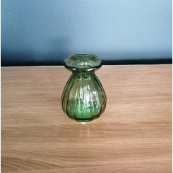 Dekoráció SZÍNES ÜVEG VÁZA 9CM 
