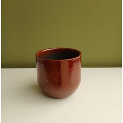 Kaspó ENZO KERÁMIA KASPÓ OKKER SÁRGA 13×14CM