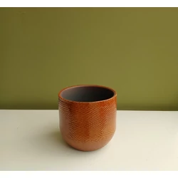 Kaspó ENZO KERÁMIA KASPÓ OKKER SÁRGA 15×16CM