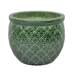 Kerámia kaspó NDT SINGAPORE 1-01A ZÖLD 28/23CM