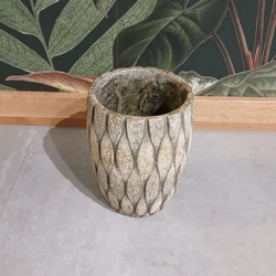Kaspó PTMD JOEDI TAUPE CEMENT KASPÓ M 723376