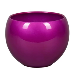 Kerámia kaspó NDT LUNA 20 SP FÉNYES PINK 20/15,4CM