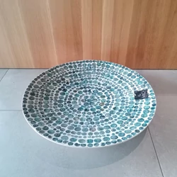 üveg tál KÉK ÜVEG TÁL 8X44CM 1192794