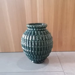 Váza ROZZ ZÖLD KERÁMIA VÁZA 25X20CM 1191614