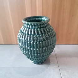Váza ROZZ ZÖLD KERÁMIA VÁZA 29X24CM 1191615