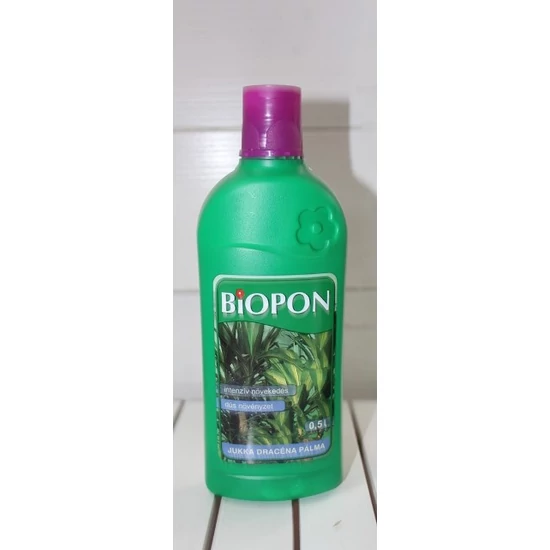Biopon folyékony műtrágya YUCCÁK, DRACÉNÁK, PÁLMÁK 500 ML    