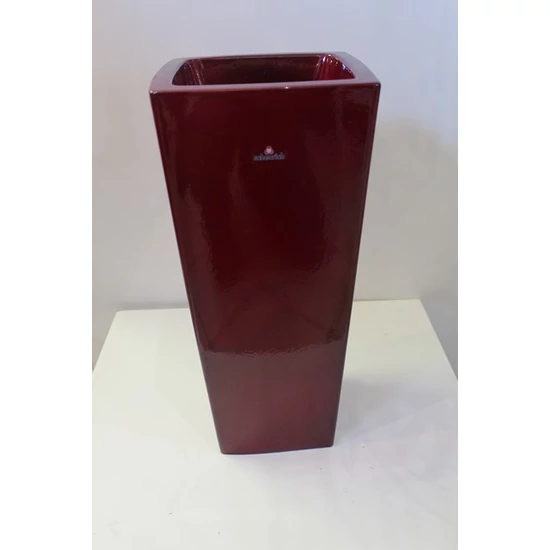 Kerámia kaspó SZÍNES 715/45 FLOWERTOWER DARK RED   
