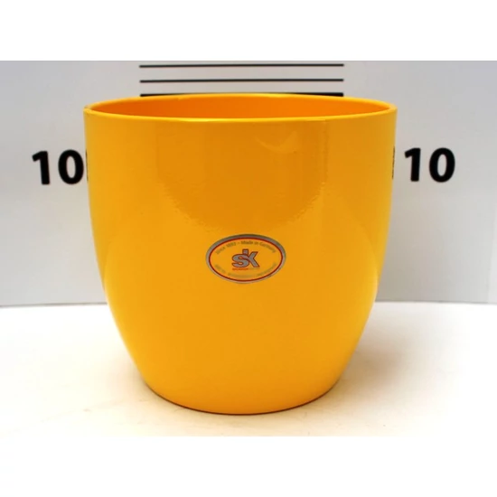 Kerámia kaspó BASEL NAPSÁRGA 14CM     