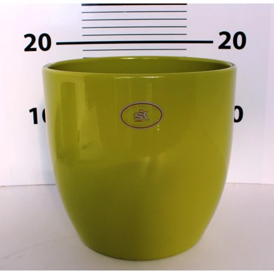 Kerámia kaspó BASEL LIME ZÖLD 27CM    