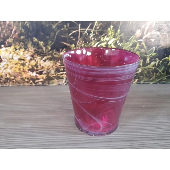 Üveg orchidea kaspó ORCHIDEA KASPÓ ÜVEG SALINAS SZEDER LILA 15CM 